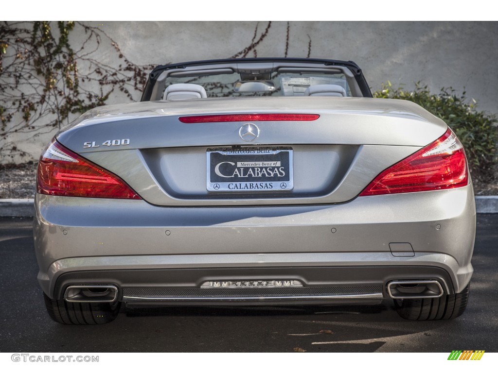 2015 SL 400 Roadster - Palladium Silver Metallic / Crystal Grey/Dark Grey photo #3
