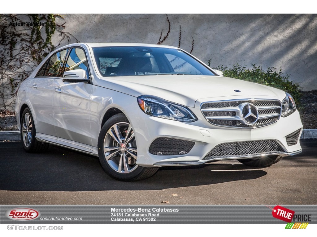 2015 E 250 Blutec 4Matic Sedan - Polar White / Black photo #1