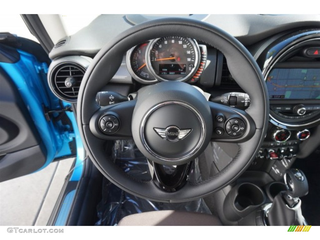 2015 Mini Cooper Hardtop 2 Door Diamond Satellite Gray Steering Wheel Photo #99809891