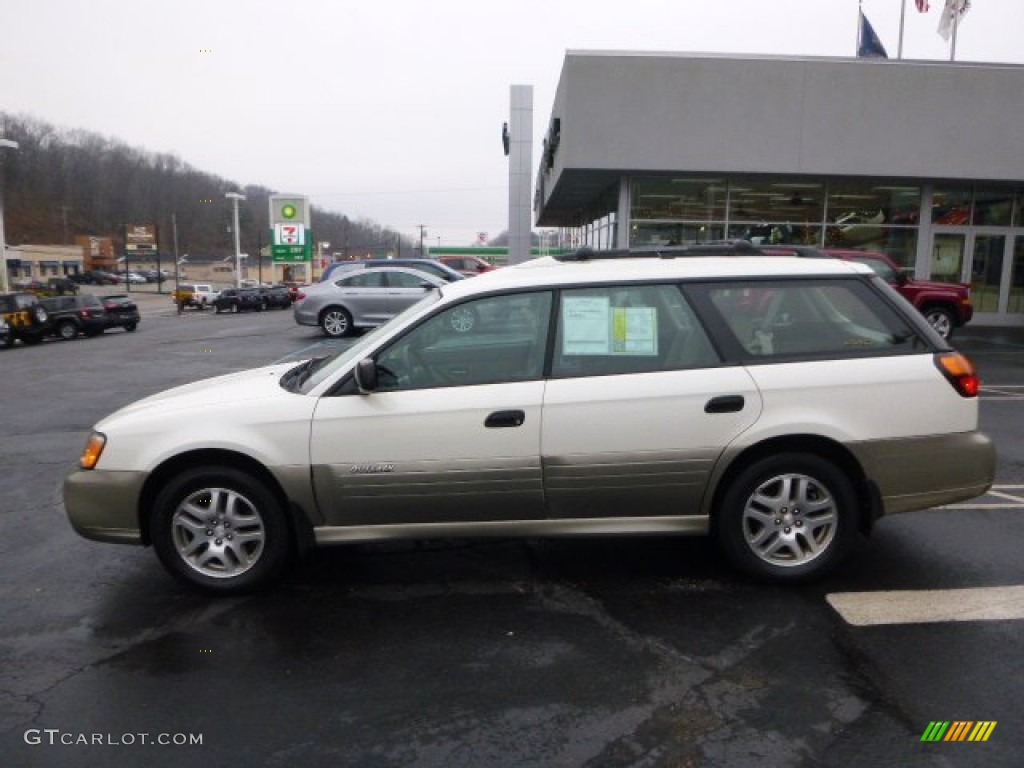 2004 Outback Wagon - White Frost Pearl / Beige photo #2