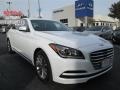 2015 Casablanca White Hyundai Genesis 3.8 Sedan  photo #1