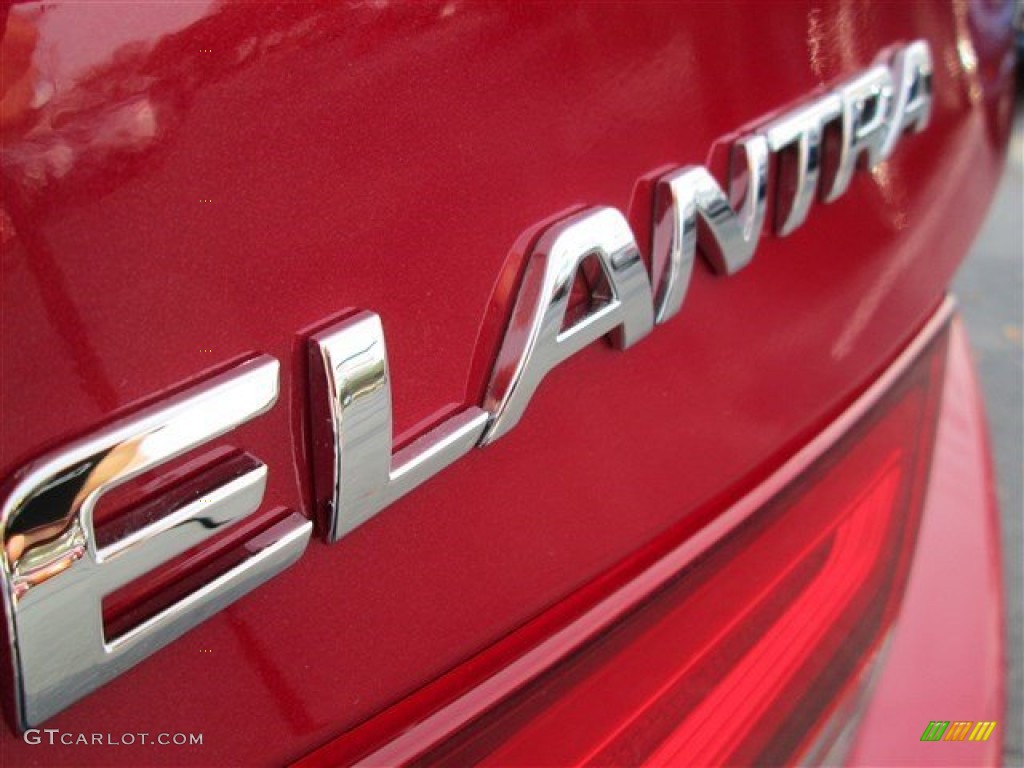 2015 Elantra Limited Sedan - Geranium Red / Gray photo #6