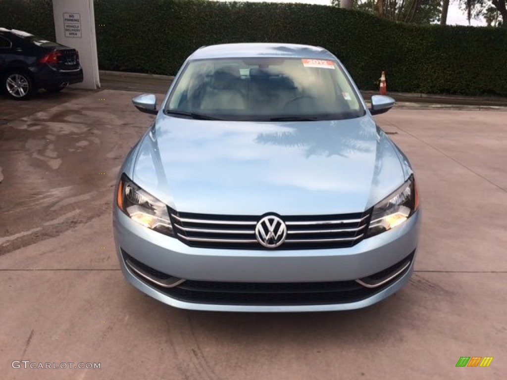 2012 Passat 2.5L SE - Glacier Blue Metallic / Cornsilk Beige photo #8