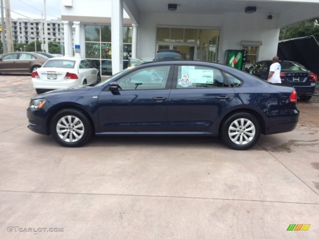 Night Blue Metallic 2014 Volkswagen Passat 1.8T Wolfsburg Edition Exterior Photo #99815600
