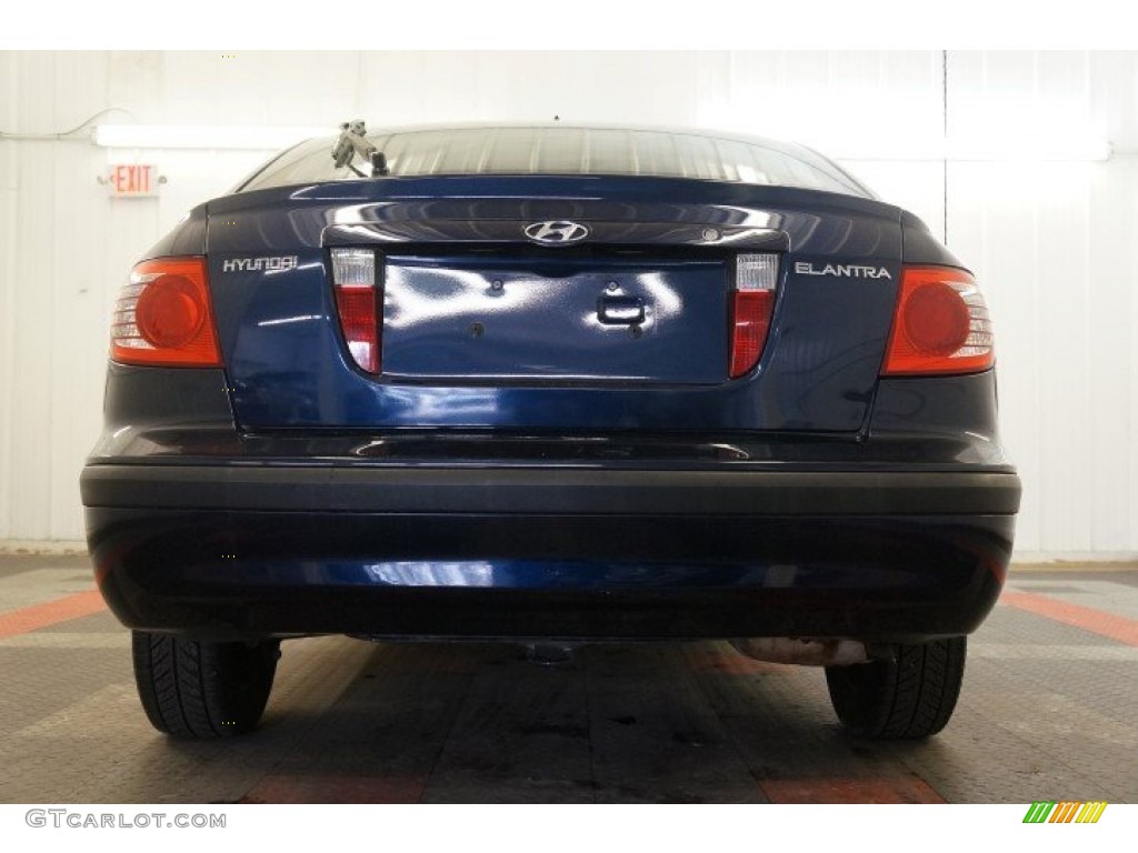 2005 Elantra GLS Hatchback - Moonlit Blue / Gray photo #9
