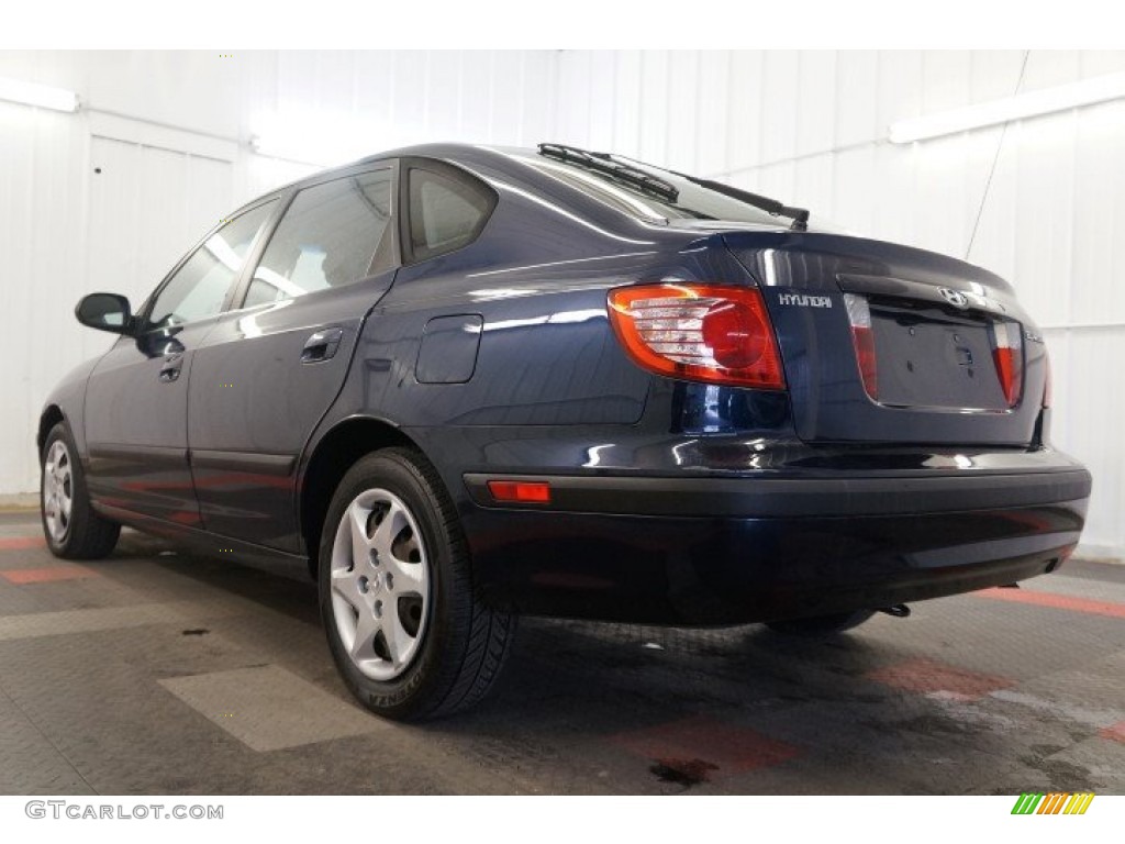 2005 Elantra GLS Hatchback - Moonlit Blue / Gray photo #10