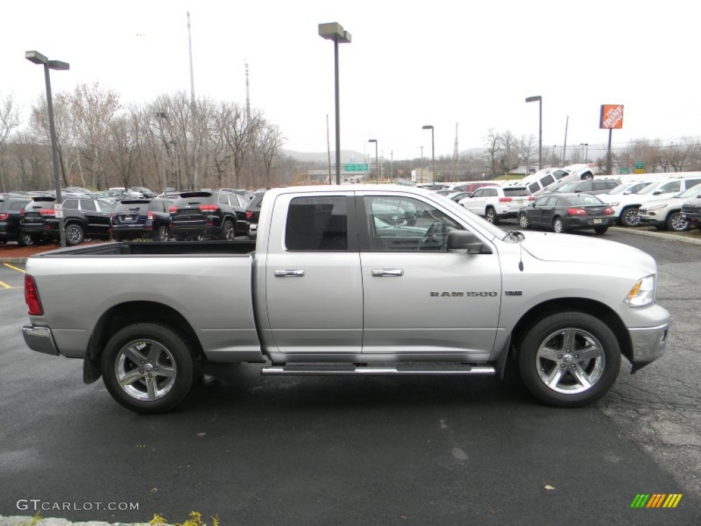 2011 Ram 1500 SLT Quad Cab 4x4 - Bright Silver Metallic / Dark Slate Gray/Medium Graystone photo #6