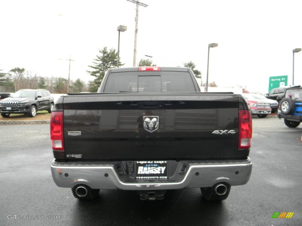 2011 Ram 1500 Laramie Crew Cab 4x4 - Rugged Brown Pearl / Light Pebble Beige/Bark Brown photo #8