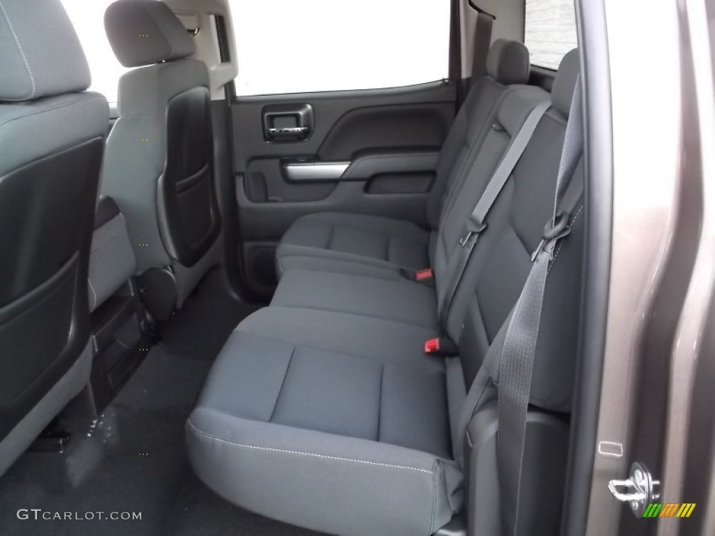 Jet Black Interior 2015 Chevrolet Silverado 1500 LT Crew Cab 4x4 Photo #99821174