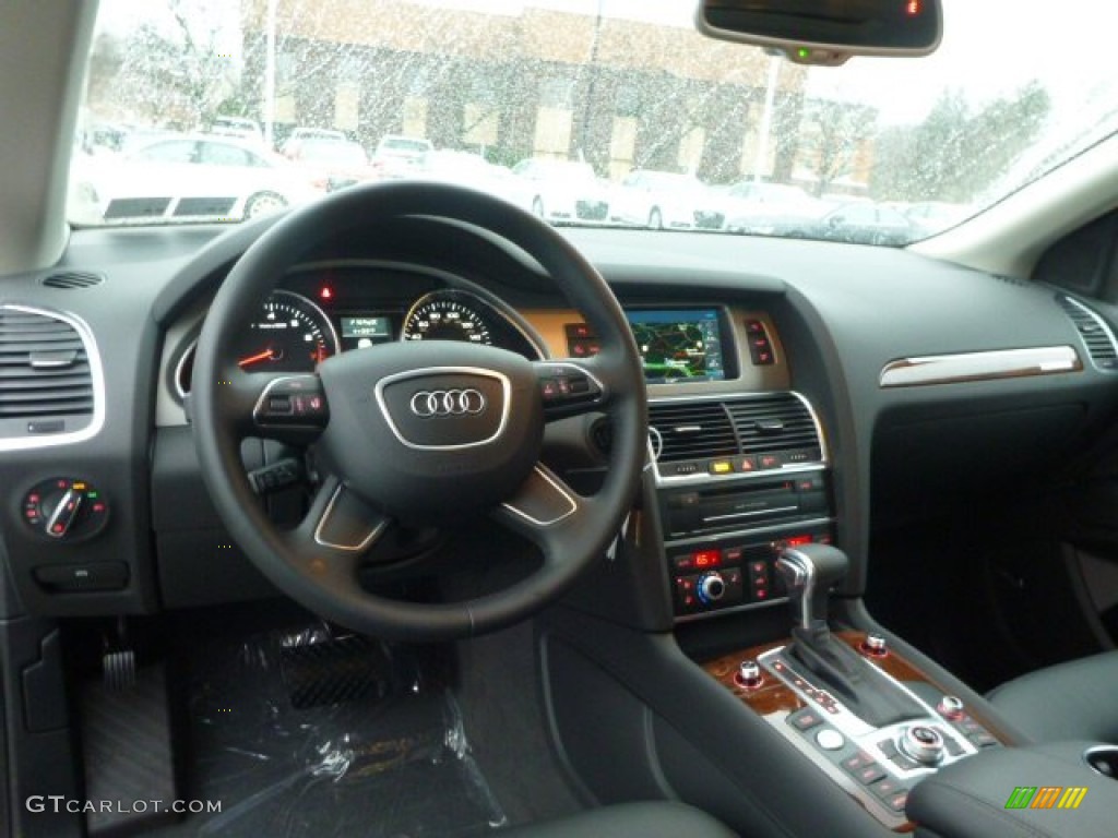 2015 Audi Q7 3.0 Premium Plus quattro Black Dashboard Photo #99827250