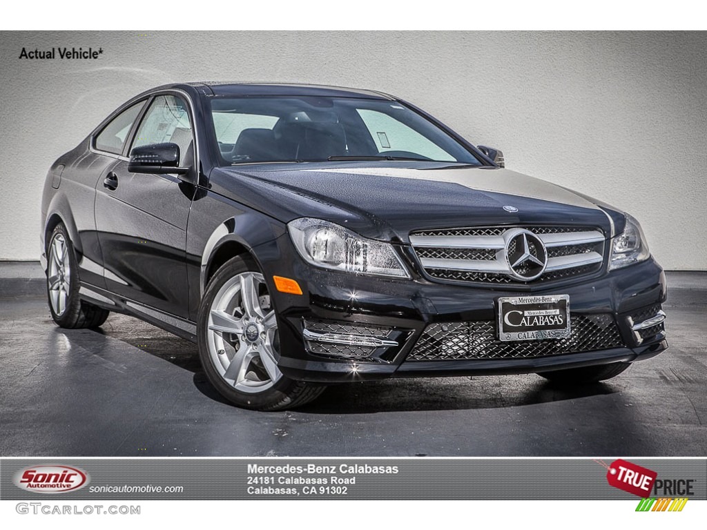 2015 C 250 Coupe - Black / Black photo #1