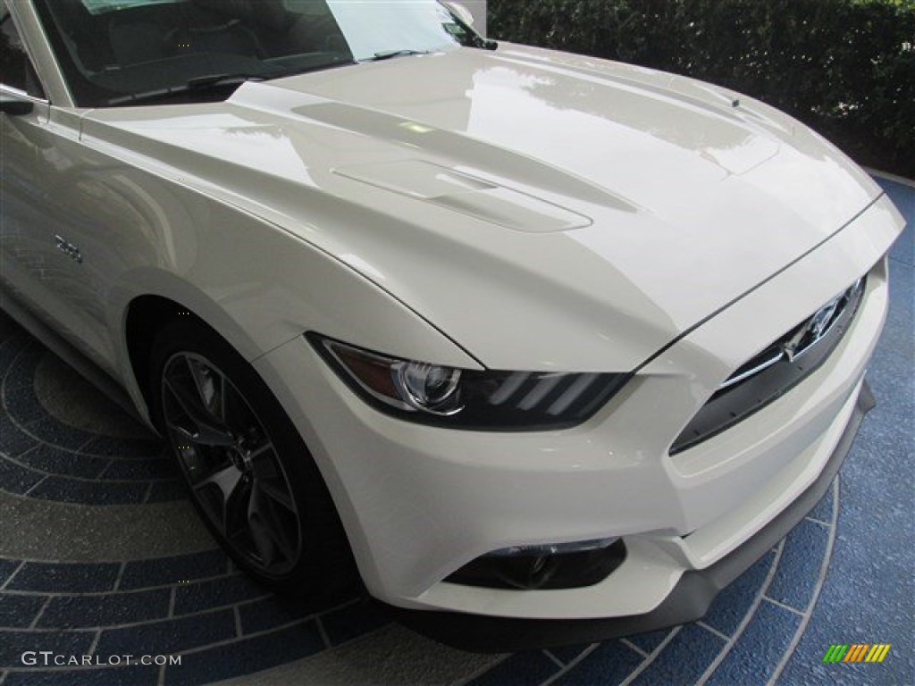 2015 Mustang 50th Anniversary GT Coupe - 50th Anniversary Wimbledon White / 50th Anniversary Cashmere photo #2