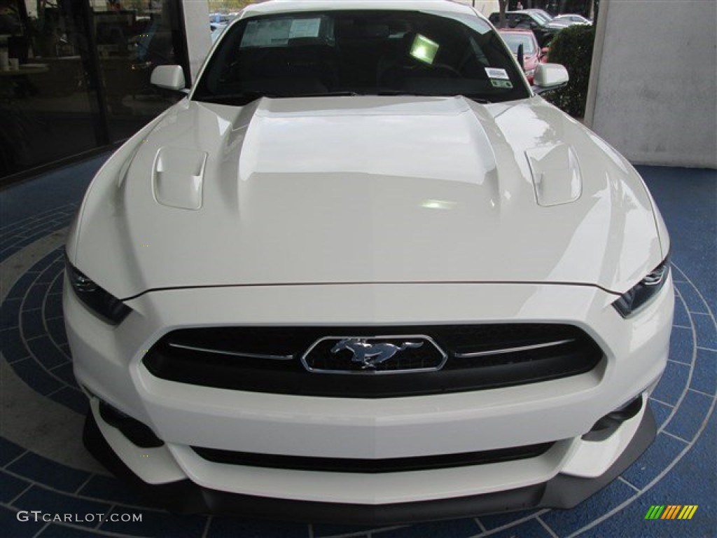 50th Anniversary Wimbledon White 2015 Ford Mustang 50th Anniversary GT Coupe Exterior Photo #99828795
