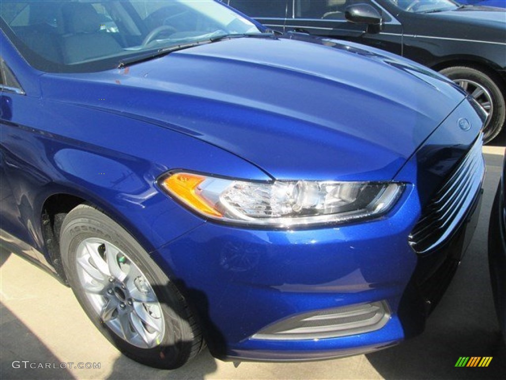 Deep Impact Blue Metallic 2015 Ford Fusion S Exterior Photo #99829272