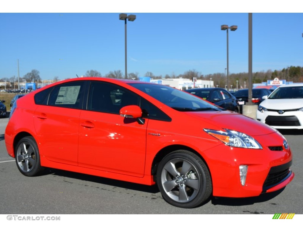 2015 Prius Persona Series Hybrid - Absolutely Red / Black photo #1