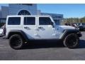 2013 Bright White Jeep Wrangler Unlimited Moab Edition 4x4  photo #8