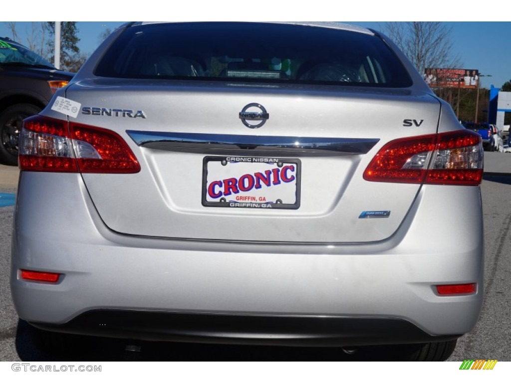 2014 Sentra SV - Brilliant Silver / Charcoal photo #4