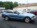 2008 Windveil Blue Metallic Ford Mustang V6 Deluxe Convertible  photo #5