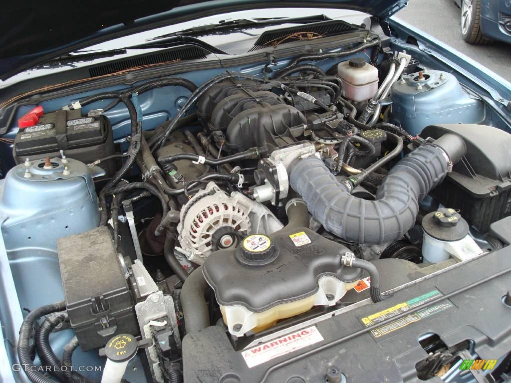 2008 Mustang V6 Deluxe Convertible - Windveil Blue Metallic / Light Graphite photo #20