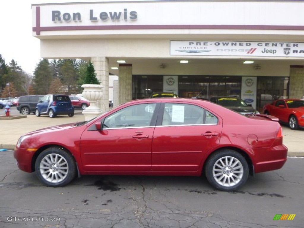 2009 Milan V6 Premier - Vivid Red Metallic / Camel photo #2