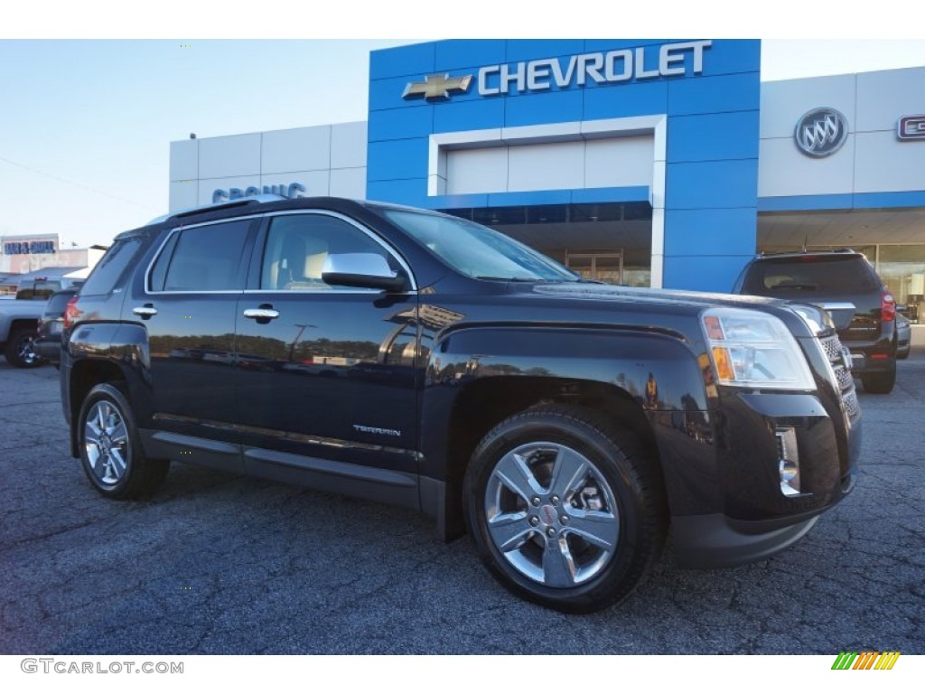 2015 Terrain SLT - Dark Sapphire Blue Metallic / Light Titanium photo #1