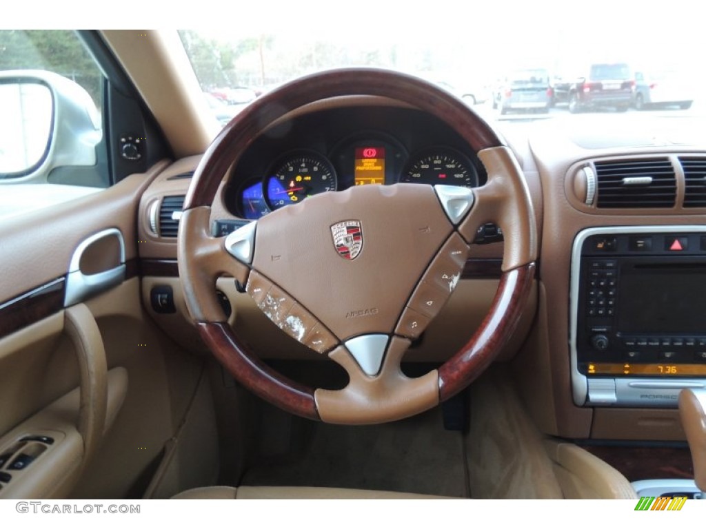 2004 Cayenne Tiptronic - Jarama Beige Metallic / Havanna/Sand Beige photo #13