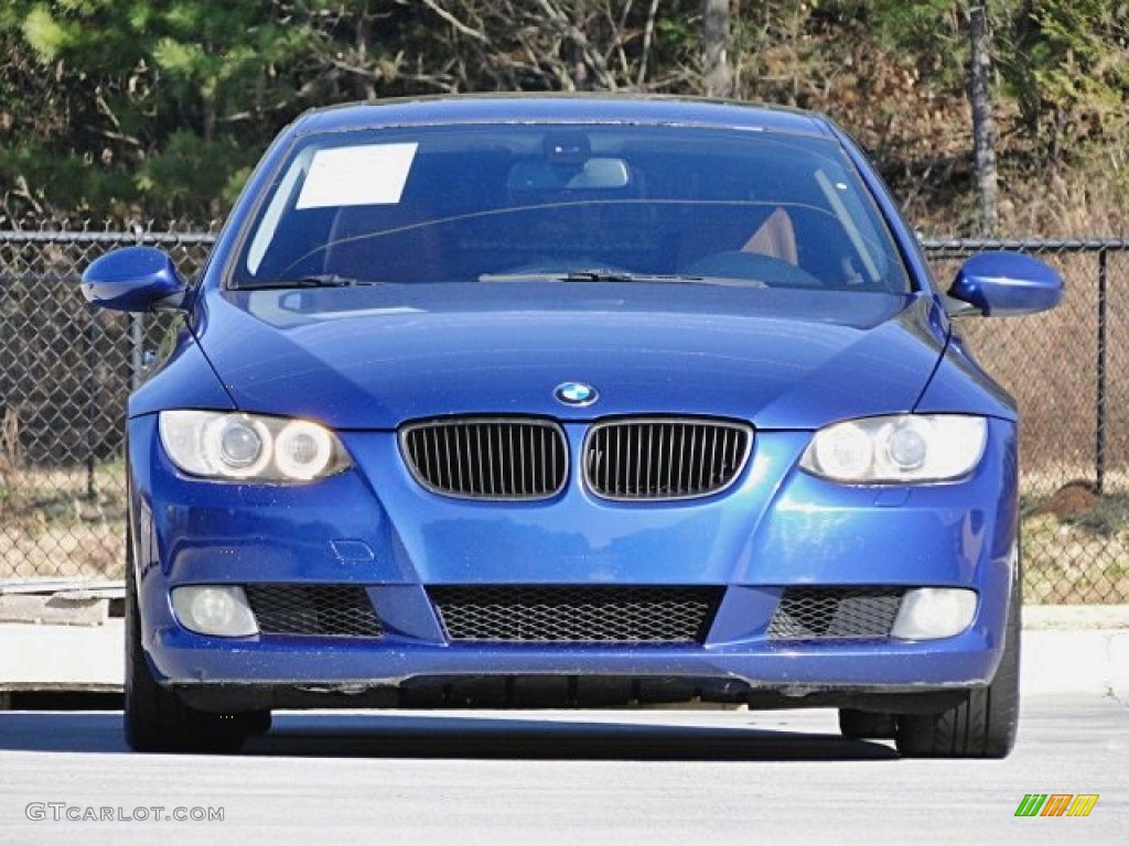 2007 3 Series 328i Coupe - Montego Blue Metallic / Saddle Brown/Black photo #6