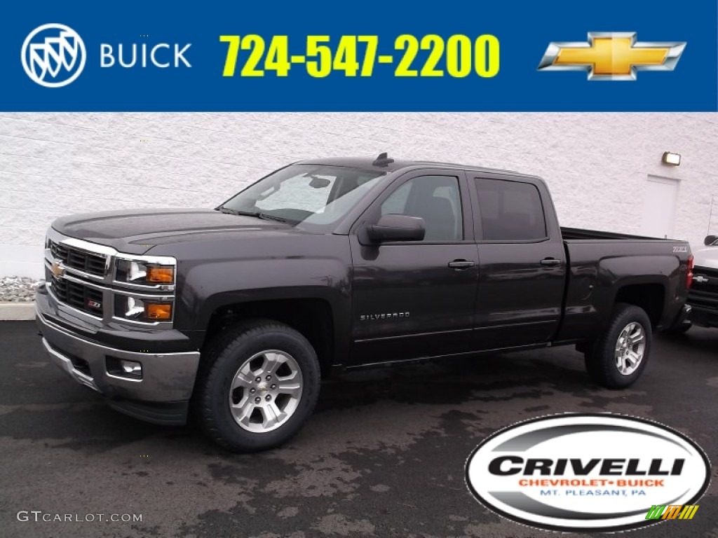 2015 Silverado 1500 LTZ Z71 Crew Cab 4x4 - Tungsten Metallic / Jet Black photo #1