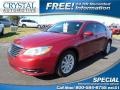 Deep Cherry Red Crystal Pearl 2013 Chrysler 200 Touring Sedan