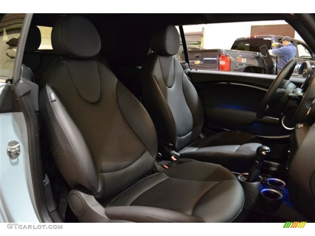 2014 Cooper Convertible - Ice Blue / Carbon Black photo #6