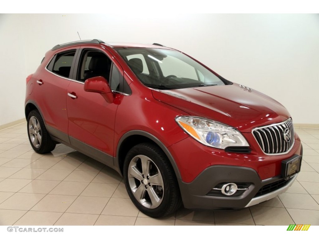 2013 Encore Premium AWD - Ruby Red Metallic / Ebony photo #1