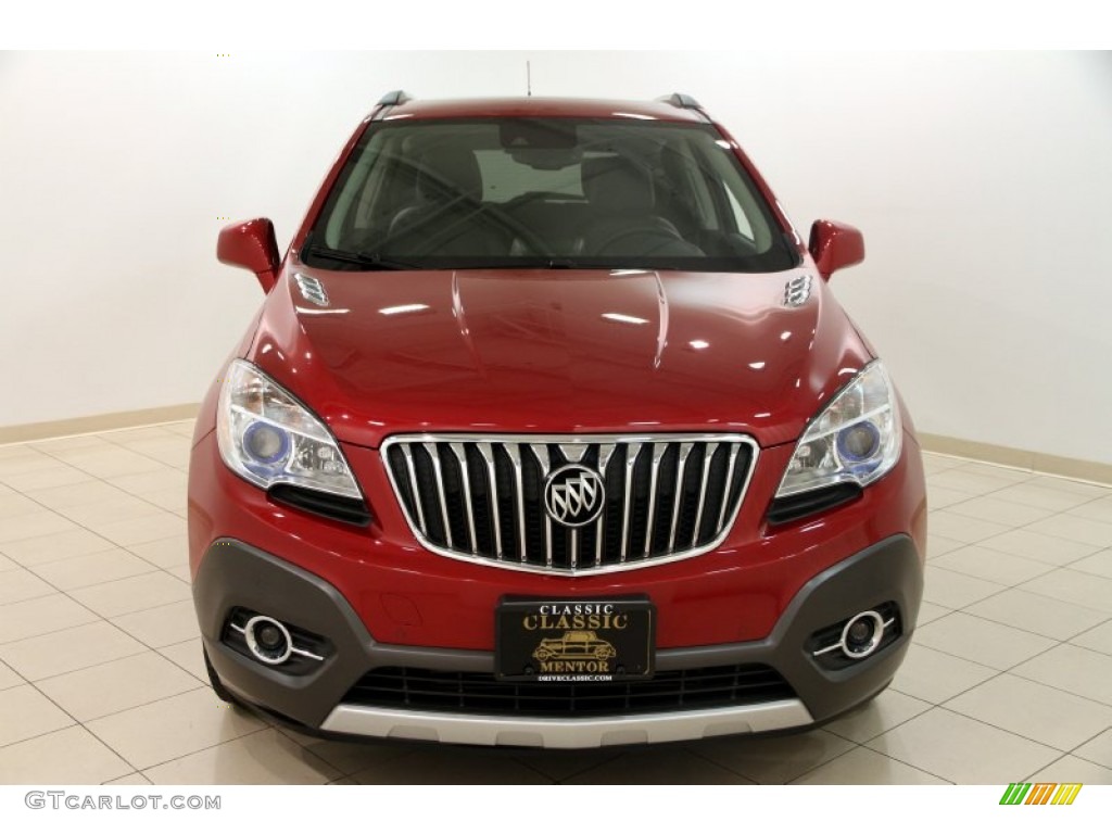 2013 Encore Premium AWD - Ruby Red Metallic / Ebony photo #2