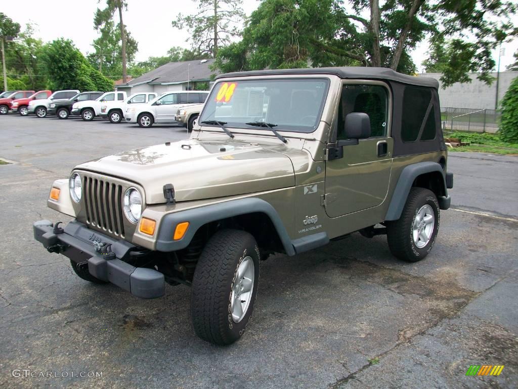 2004 Wrangler X 4x4 - Light Khaki Metallic / Dark Slate Gray photo #7