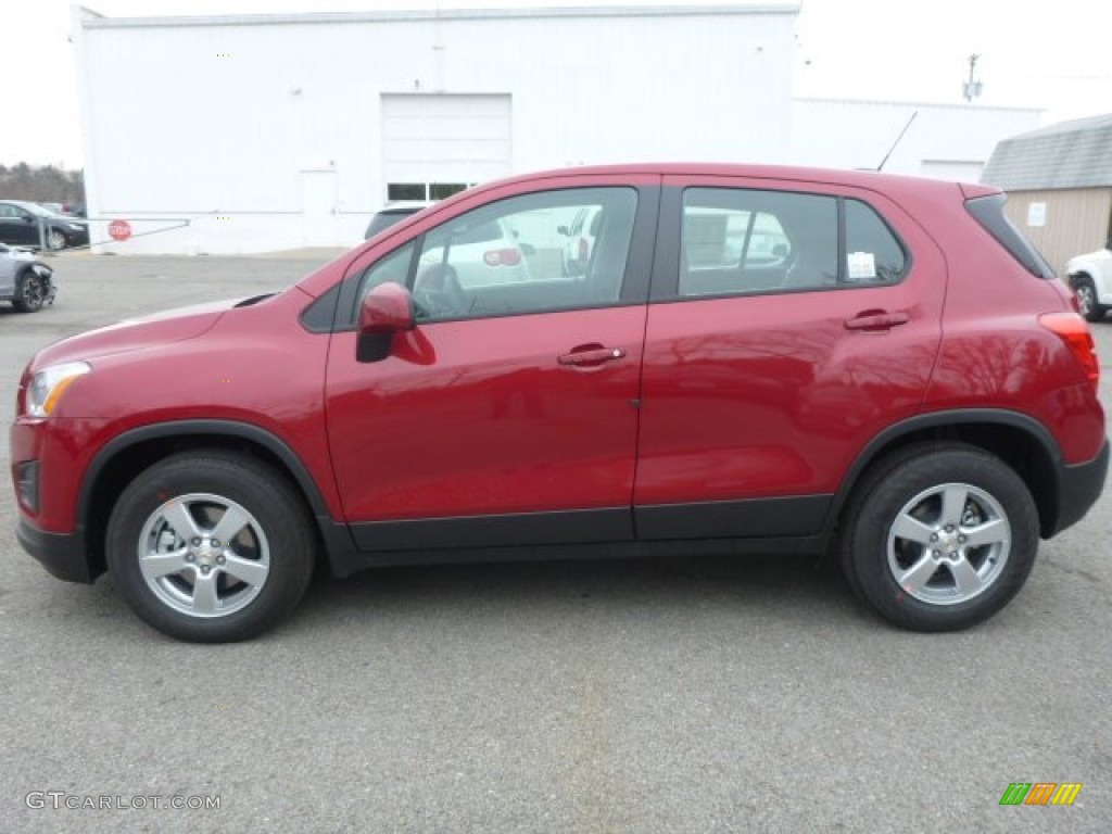 Ruby Red Metallic 2015 Chevrolet Trax LS AWD Exterior Photo #99854049