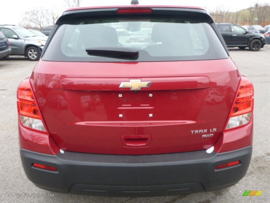 2015 Trax LS AWD - Ruby Red Metallic / Jet Black photo #4