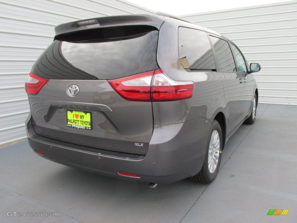 2015 Sienna XLE - Predawn Gray Mica / Bisque photo #4