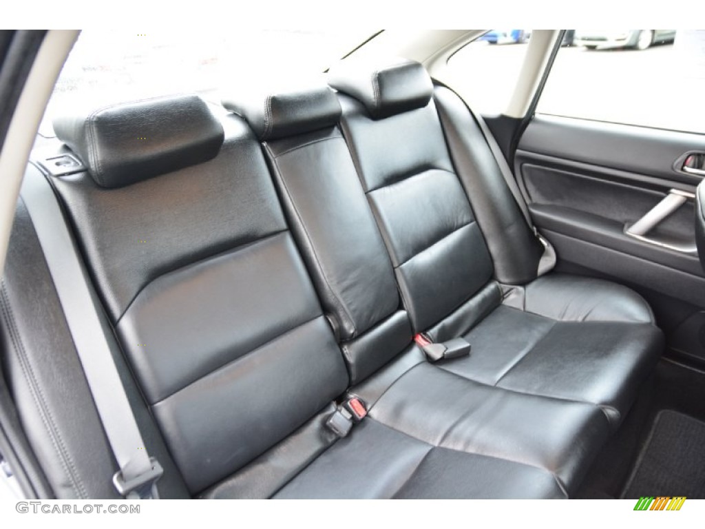 2009 Legacy 2.5i Sedan - Obsidian Black Pearl / Off Black photo #14