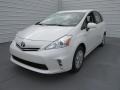 2014 Blizzard White Pearl Toyota Prius v Three  photo #7