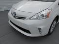 Blizzard White Pearl - Prius v Three Photo No. 10