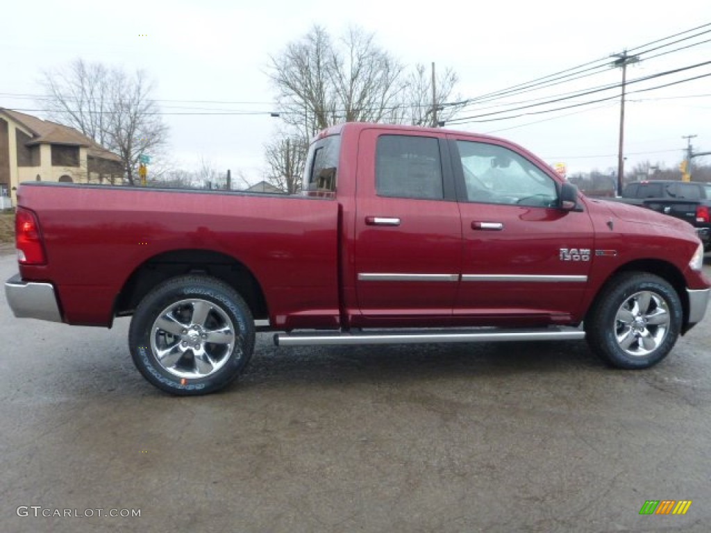 2015 1500 SLT Quad Cab 4x4 - Deep Cherry Red Crystal Pearl / Black/Diesel Gray photo #7