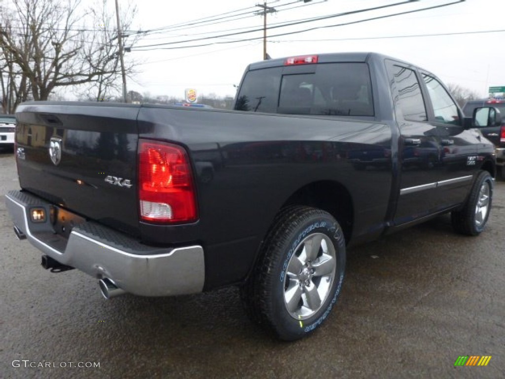 2015 1500 SLT Quad Cab 4x4 - Maximum Steel Metallic / Black/Diesel Gray photo #6