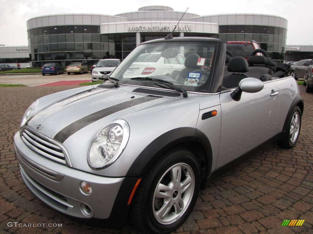 2006 Cooper Convertible - Pure Silver Metallic / Space Gray/Panther Black photo #1