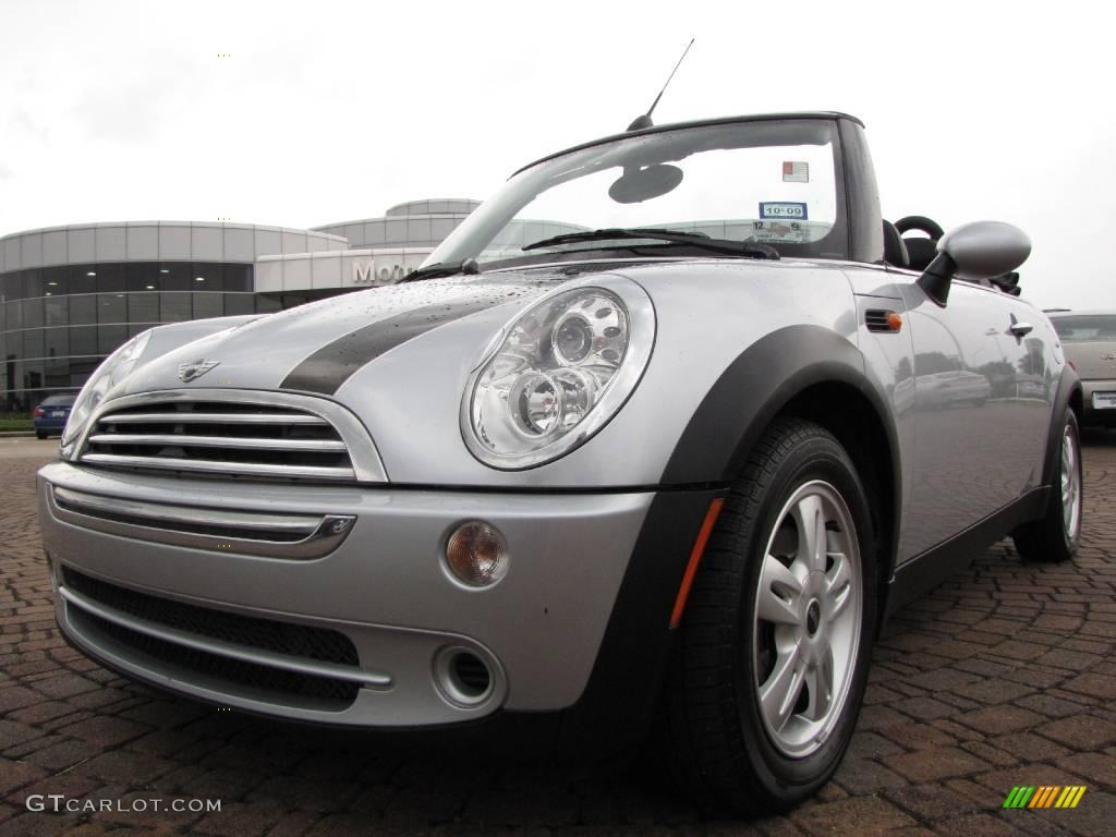2006 Cooper Convertible - Pure Silver Metallic / Space Gray/Panther Black photo #9