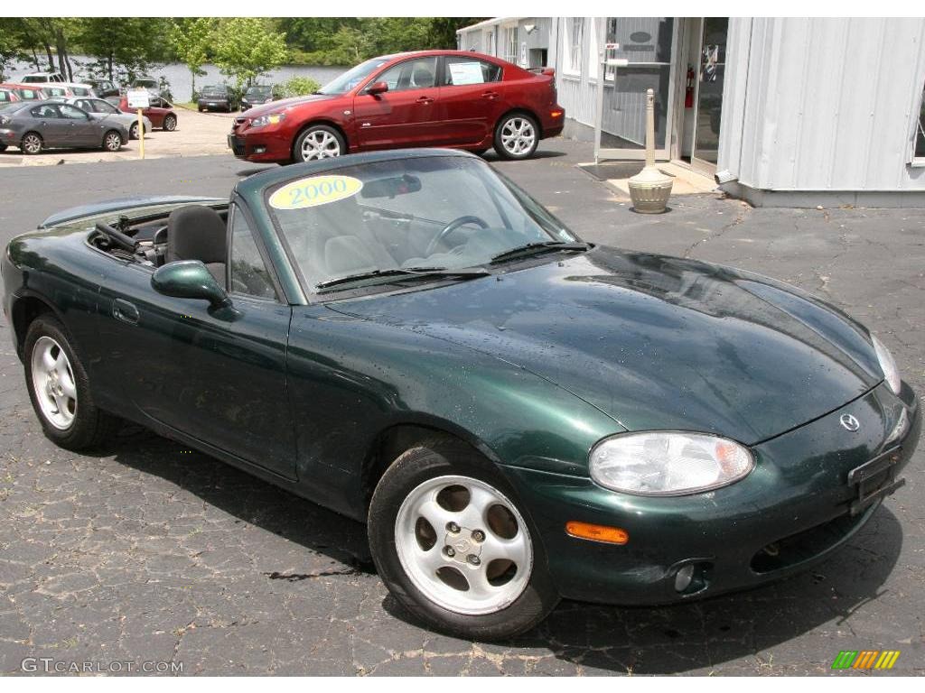 2000 MX-5 Miata Roadster - Emerald Mica / Black photo #1