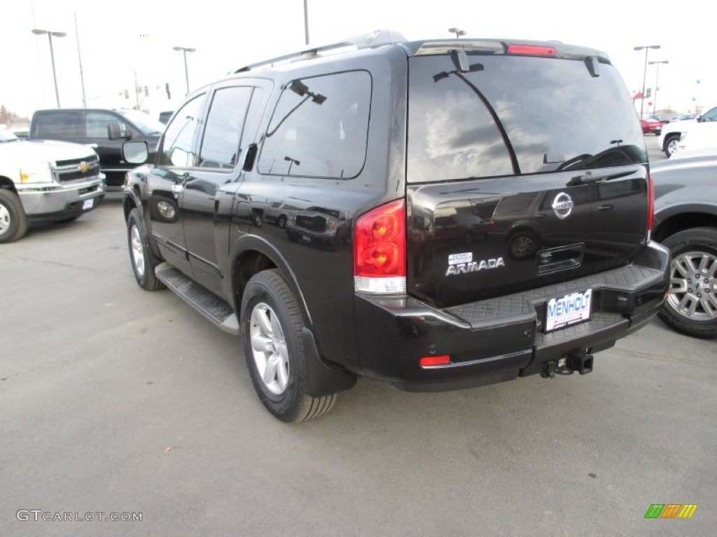 2012 Armada SL 4WD - Galaxy Black / Almond photo #4