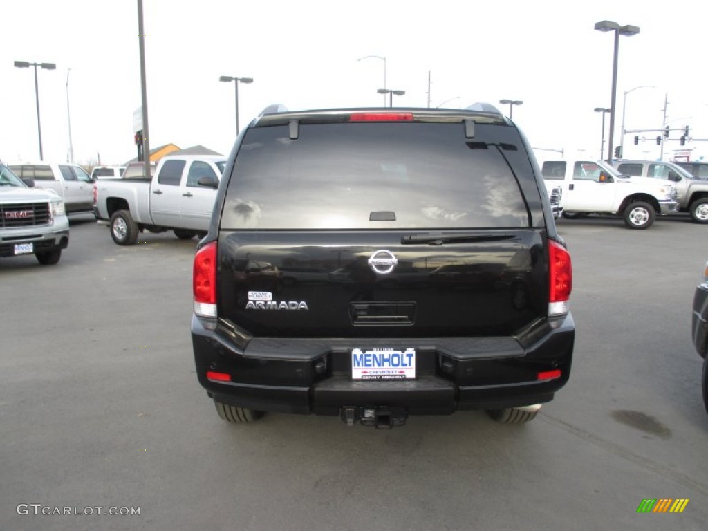 2012 Armada SL 4WD - Galaxy Black / Almond photo #5