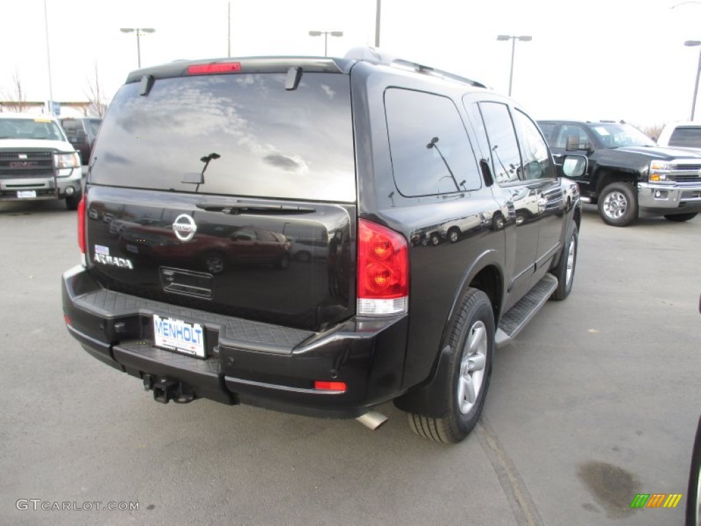 2012 Armada SL 4WD - Galaxy Black / Almond photo #6