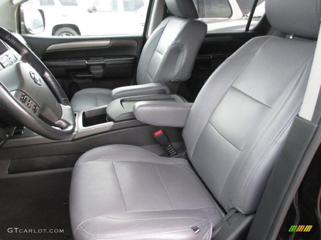 2012 Armada SL 4WD - Galaxy Black / Almond photo #14