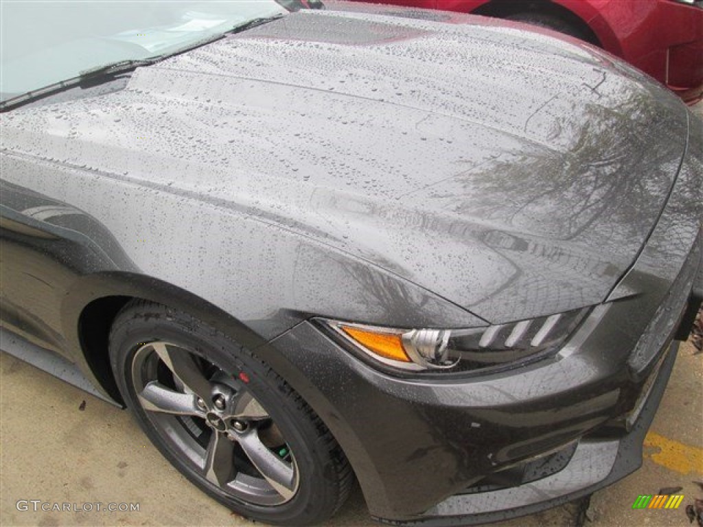 2015 Mustang V6 Coupe - Magnetic Metallic / Ebony photo #2