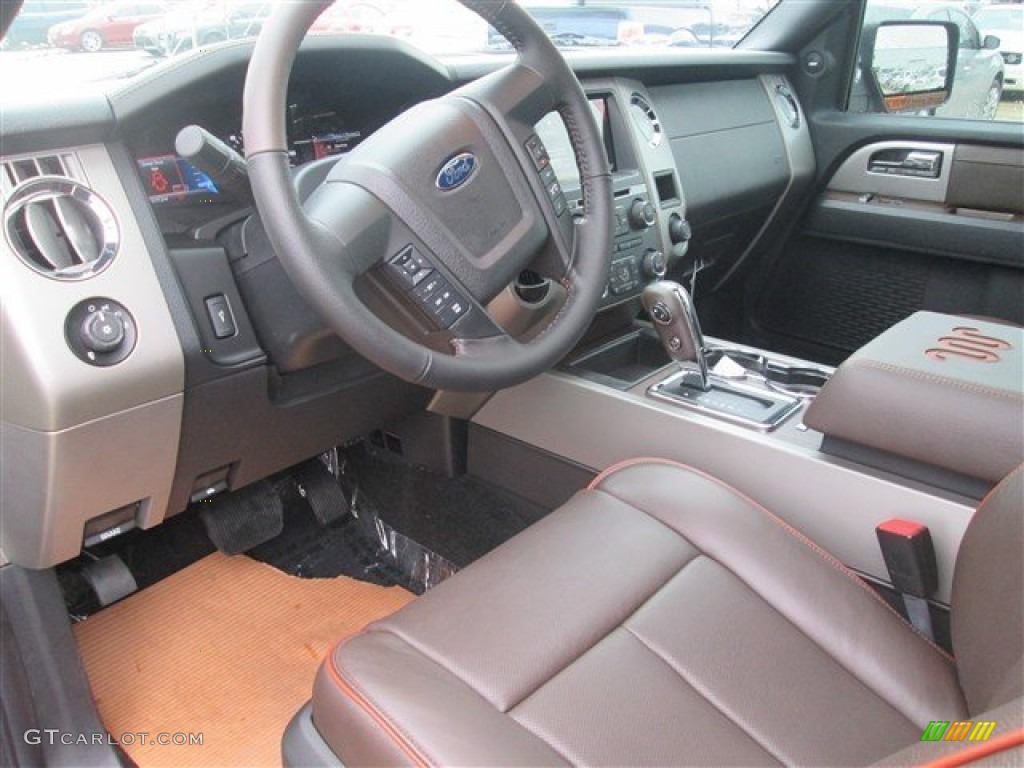 King Ranch Mesa Brown Interior 2015 Ford Expedition King Ranch Photo #99868065